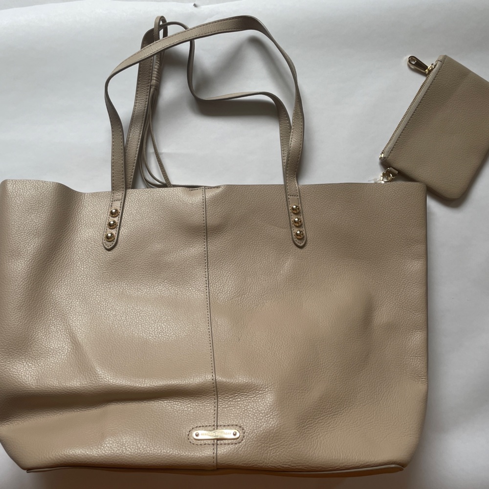 Rebecca Minkoff Tan Leather Tote with Pouch
